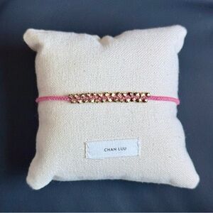 Chan Luu Pink Bracelet with Gold Detailing